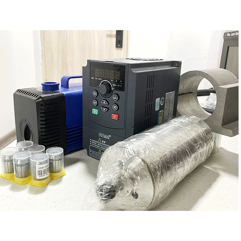 CNC LY 1.5KW Water Cooled Spindle Motor Kit - 110V/220V + 1.5KW VFD Inverter