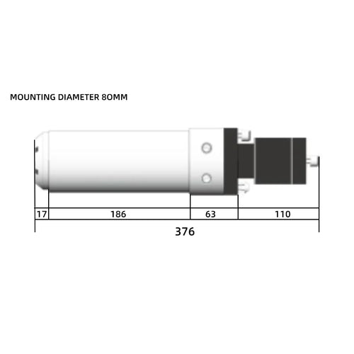 9KW ATC Spindle Dimension