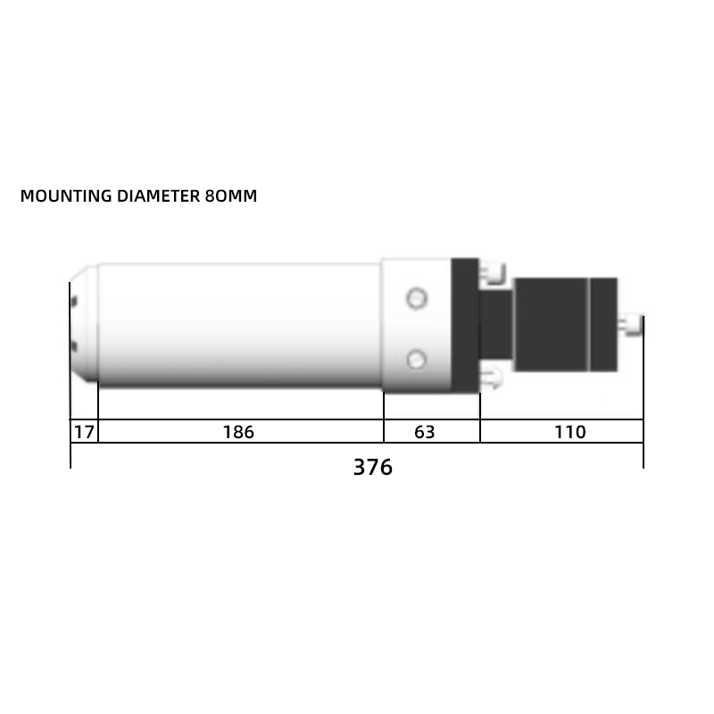 ATC 2.2kW ISO20 Spindle Motor 24000rpm Water Cooled for Jewelry Metal